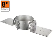 8 In. X 3 In. Roof Support Bracket for Double Wall Chimney Pipe