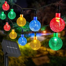 50LED Solar String Lights Patio Party Yard Garden Wedding Waterproof Outdoor