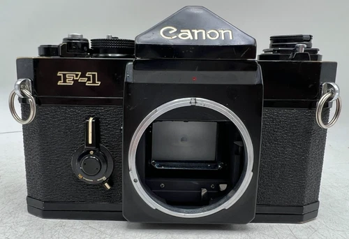 1971 Canon F-1 35mm Film SLR Camera Body Black - *Read*