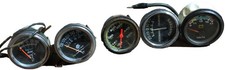 Lot Of 5 Various Auto Gauges Temppressurevoltamp