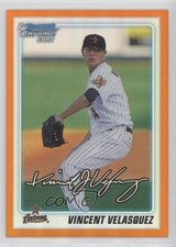2010 Bowman Draft Chrome Picks Orange Refractor 9/25 Vince Velasquez Vincent d0g