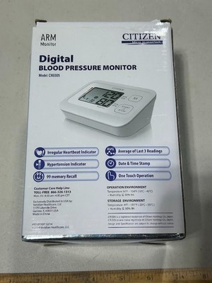 Citizen CHU305 Digital Blood Pressure Monitor Wide Range Arm Cuff
