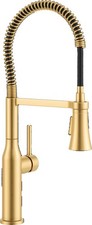PROFLO PFXC5017 Basque 1.5 GPM 1 Hole Pre-Rinse Kitchen Faucet - - Gold