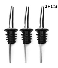 4x Stainless Steel Wine Olive Oil Bottle Pourer Dispenser Spout Kitchen Bar Tool