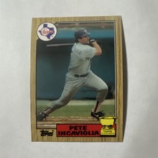 1987 Topps Pete Incaviglia Texas Rangers MLB Baseball All-Star Rookie Card #550. rookie card picture