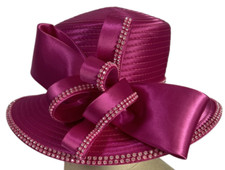 Designer couture Easter, Mothers Day, weddings Kentucky Derby Satin Ribbon Hat
