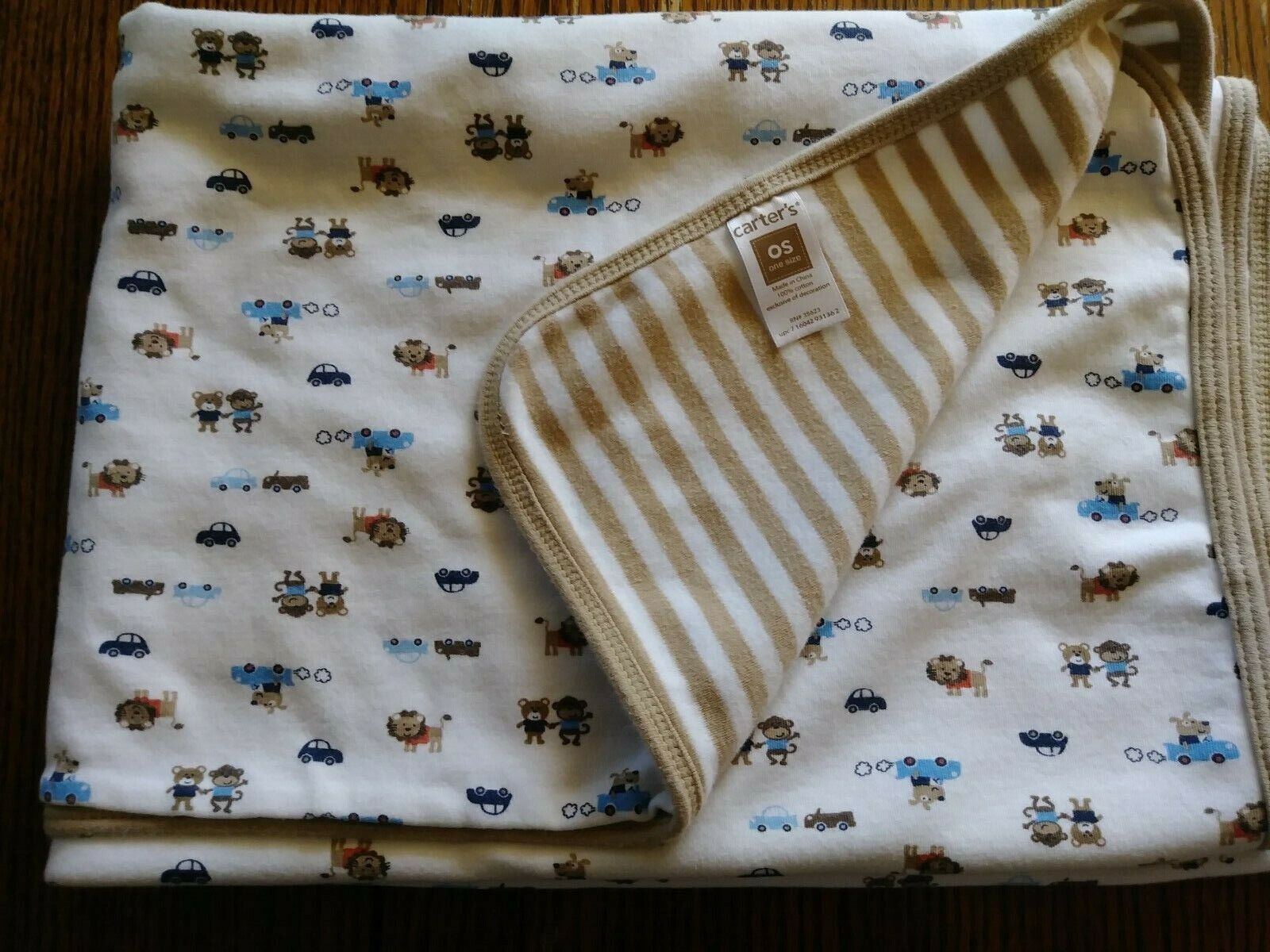 CARTER'S ONE SIZE "DOG GONE CUTE" BABY BLANKET ...