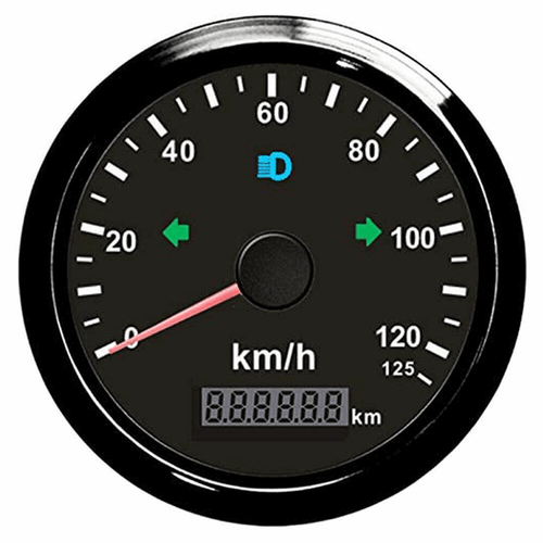 85mm GPS Speedometer Odometer 0-125KM/H Waterproof for Boat Motorcycle Car ATV - Picture 2 of 19