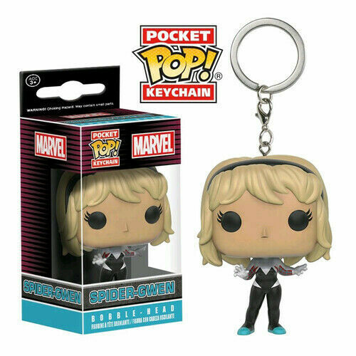 Marvel Comics Pocket Pop Vinyl Keychain Spider-gwen 4 Cm Funko Keyrings ...