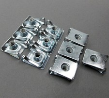 15x Befestigungsklammer Blechmutter Klammer M5 Metall