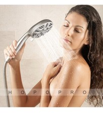 High Pressure Handheld Shower Head, 6 Spray Settings Shower Head with Handheld,