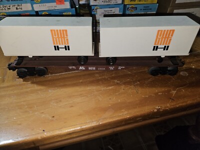 SCL FLATCAR WITH TRAILERS, O GUAGE, EXCELLENT CONDITION SEE PHOTOS