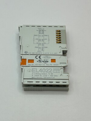BECKHOFF EL4022 EtherCAT-Klemme 2-Kanal-Analog-Ausgang Strom 4 20 mA 12 Bit