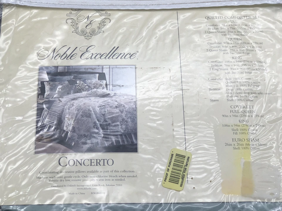 Noble Excellence CONCIERTO Euro Sham 26”x 26” NUEVO CON ETIQUETAS Salvia Foto 4 de 4