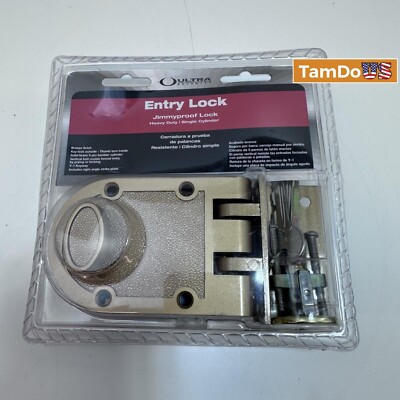 Ultra Security Entry Lock Jimmyproof Heavy Duty Single Cylinder Lock Bronze