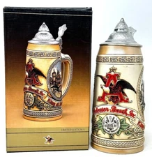Anheuser-Busch Budweiser Tomorrow's Treasure Beer Stein Ltd Edt "M" Series NIB