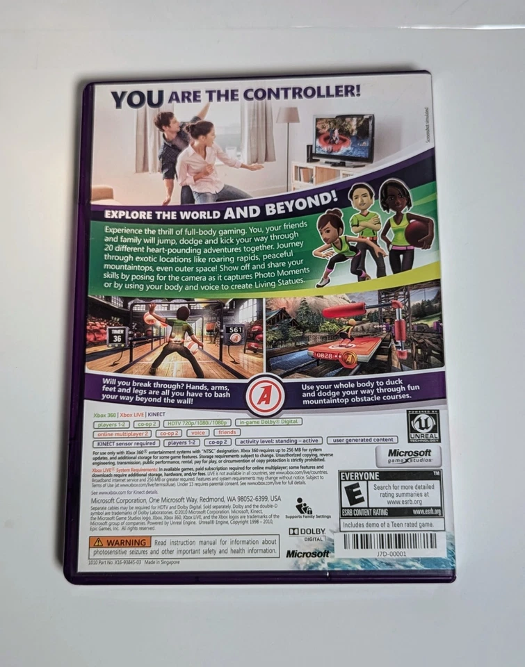 KINECT ADVENTURES, (XBOX 360) Rated E - Image 2 of 3