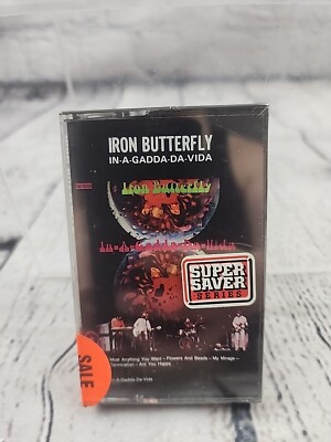 Iron Butterfly In-A-Gadda-Da-Vida Cassette Tape Vintage CS 33250 SEALED NEW NOS