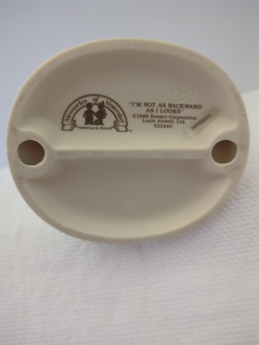 Enesco 1989 “Memories of Yesterday “I'm Not As Backward As I Look" #523240 - Picture 6 of 7