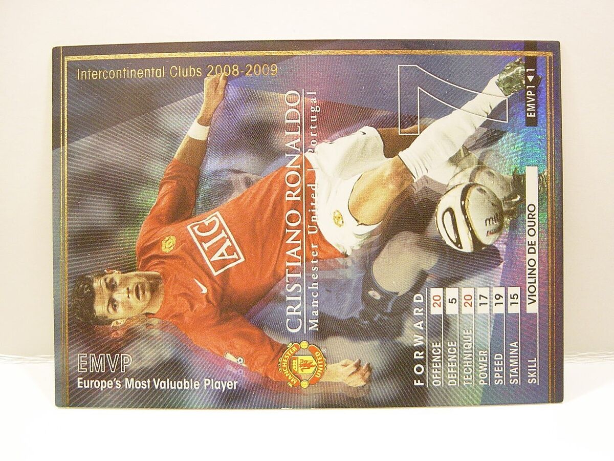 Panini WCCF 2008-09 EMVP Cristiano Ronaldo No.7 Manchester