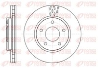 2X Remsa 61291.10 Bremsscheibe FüR Dodge Mitsubishi