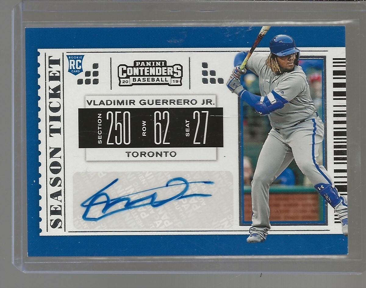 VLADIMIR GUERRERO JR 2019 CONTENDERS SEASON TICKET SP RC