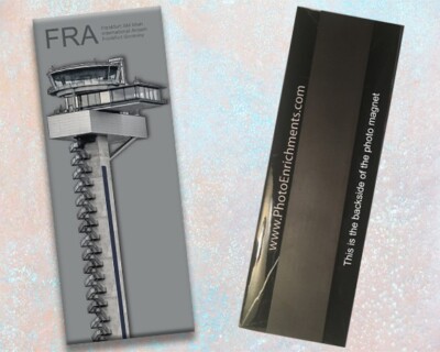 FRA Frankfurt Int'l Airport Tower Handmade 2'' x 5''  Fridge Magnet (PMA9021)