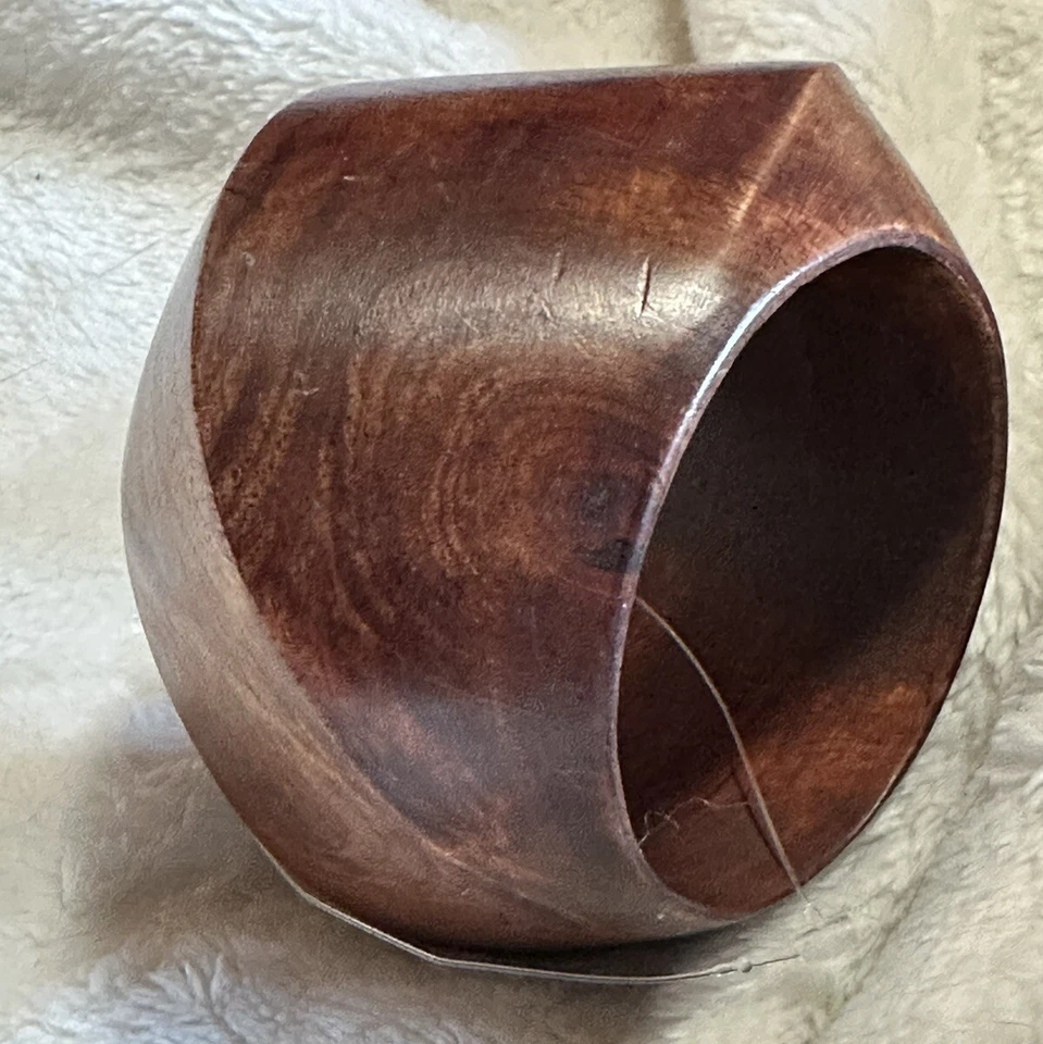 Brazalete brazalete de madera vintage Monees Gerda Lynggaard marrón usado Foto 2 de 4