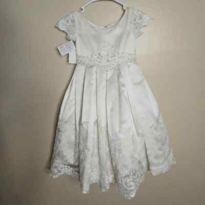 Joan Calabrese 113361 Satin Flower Girls Wedding Dress