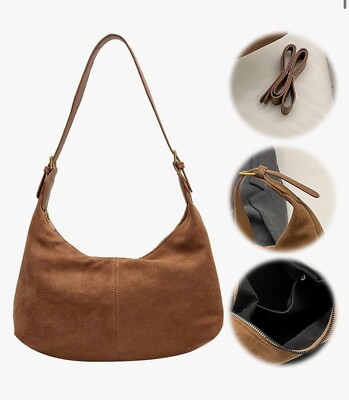 Women's Crescent Shoulder Bag – PU Leather Hobo Purse, Adjustable Crossbody Or Handbag - View #5