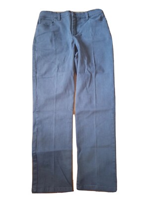 Gloria Vanderbilt Amanda Size 8 Jeans Gray Womens Medium-Rise Straight 0011B1