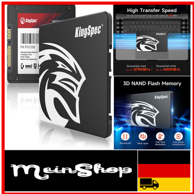 KingSpec 512GB 2.5'' SATA SSD   3D NAND Flash, Desktop/Laptop