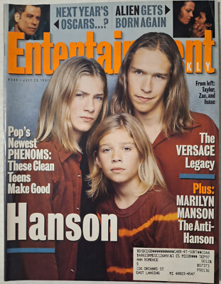 Entertainment Weekly (July 25 1997) Hanson/Marilyn Manson/Gianni Versace; VG+