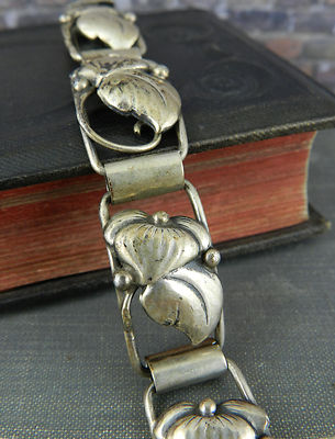 Vintage Scandinavian Signed JT 830S Silver Flower Link Bracelet | eBay