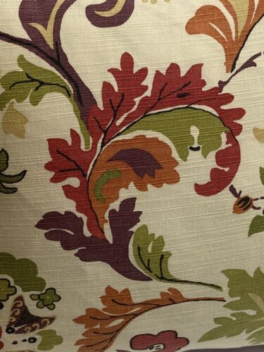 2 Vintage Weltmarkt Kissenbezüge Blumen Batik Rost Grün Rot Burg 18x18 Baumwolle - Bild 4 von 14