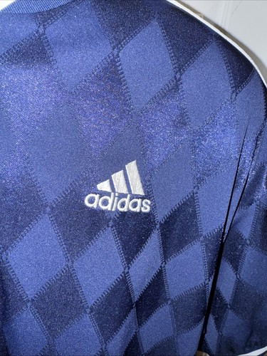 Vintage 90s Adidas Soccer Jersey Mens XL Striped Diamond - 第 4/8 張圖片
