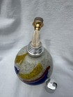 Vintage Scentier Glass Oil Lamp Fragrance Diffuser Murano Metallic Abstract — photo 5