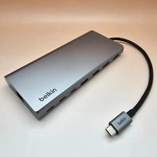 Belkin Connect Universal USB-C 8-in-1 Hub Dual Display 4K HDMI 100W PD 1GbE