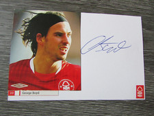 George Boyd Nottingham Forest Peterborough & Burnley Hand Signed Football Card