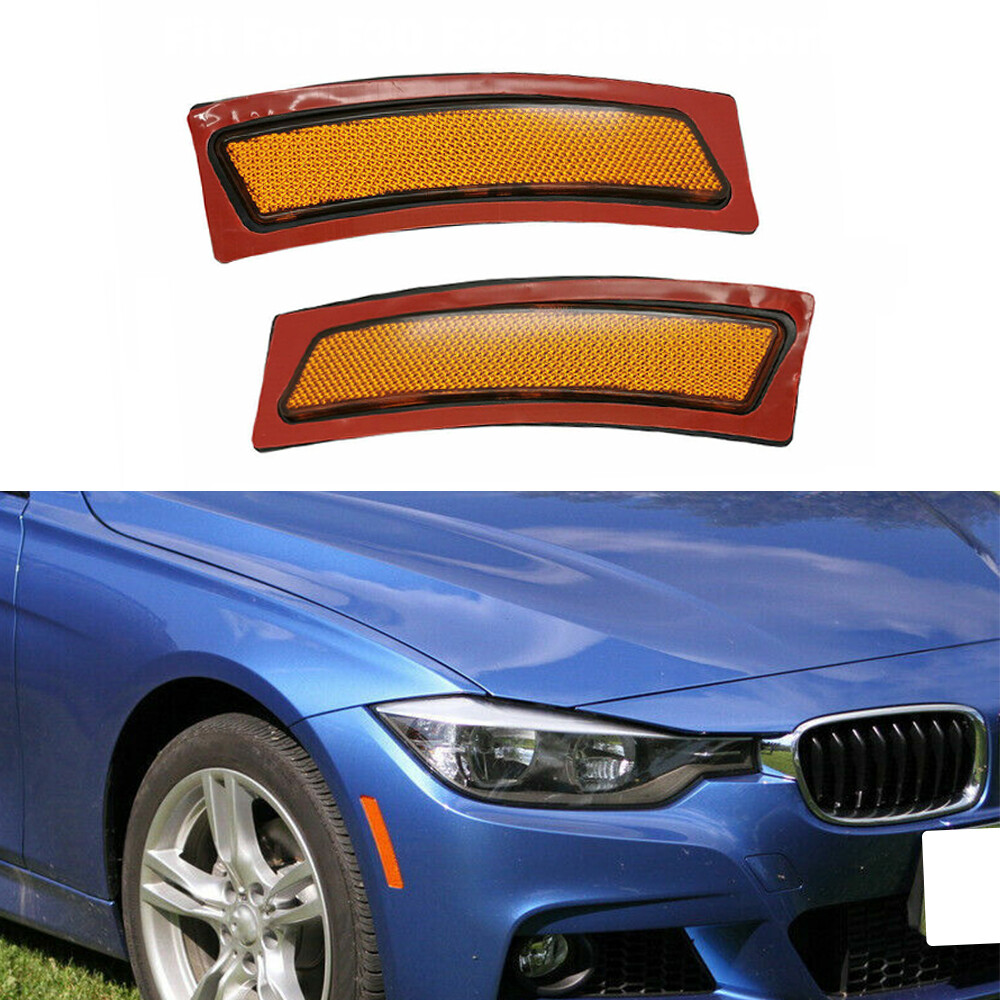 2PCS Front Fender Side Marker Light For BMW F30 F32 F36 4 Series