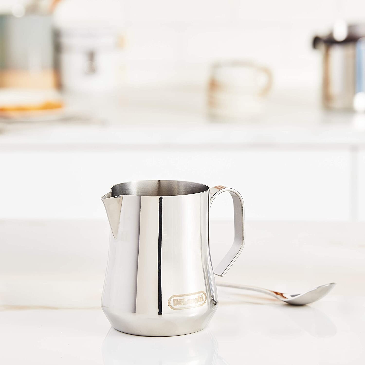 De'Longhi DLSC060 Milk Frothing Jug, 12 Oz, Stainless Steel eBay