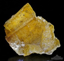 Gelber Fluorit mit Baryt – Bergmännisch Glück, Frohnau, Annaberg-Buchholz