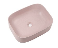 Modern Concrete Cement Oval count top basin matte pink grey white black green