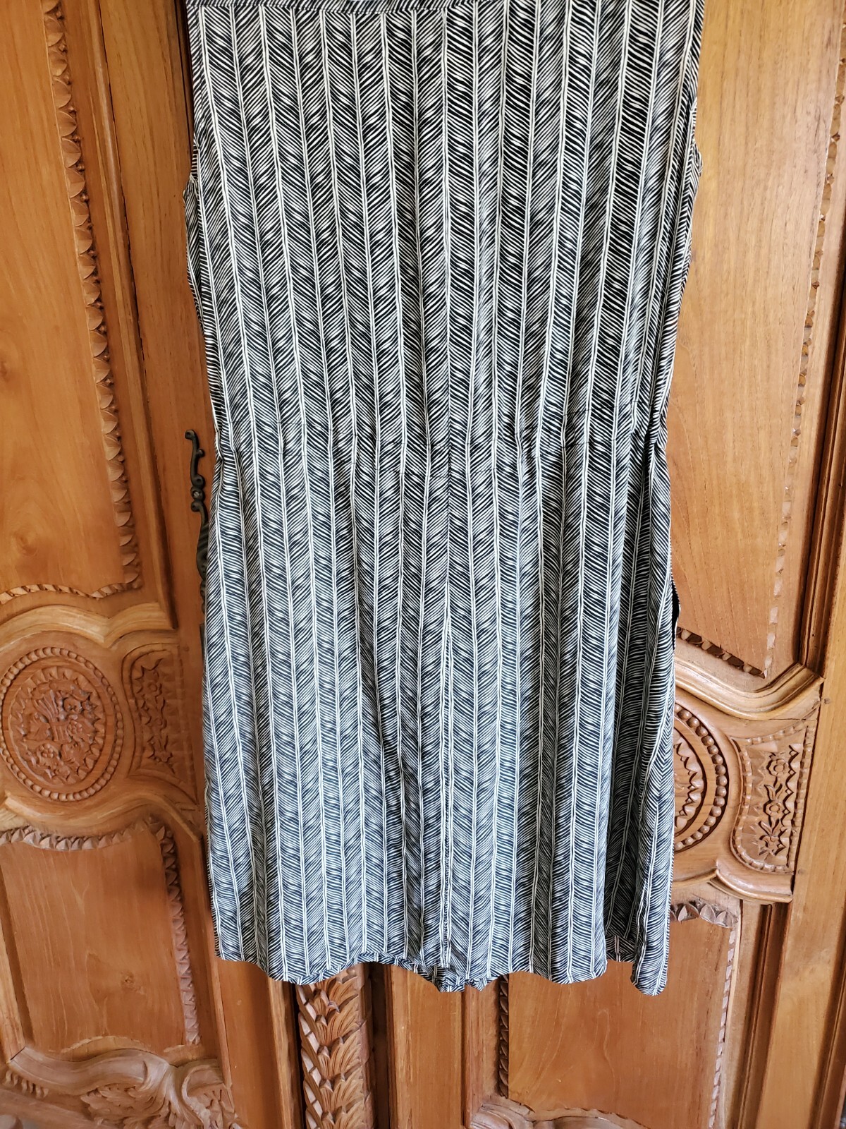 PENDELTON herringbone Pattern MIDI SILK Dress Sle… - image 10