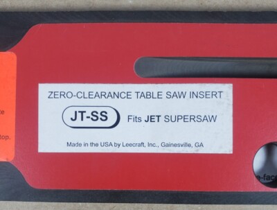 Zero Clearance Table Saw Insert For Jet Super Saw - Reduces Chip-Out