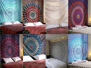 Details About Mandala Tapestry Indian Wall Hanging Drom Decor Bohemian Hippie Queen Bedspread
