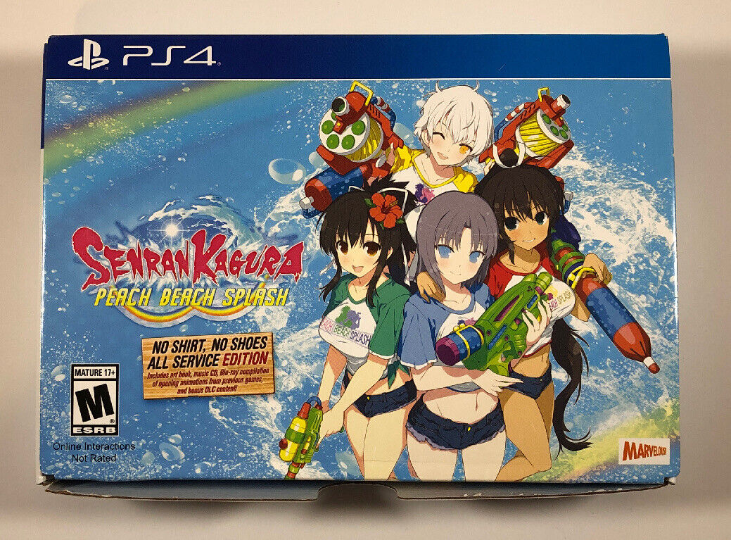 Senran Kagura Peach Beach Splash - No Shirt, No Shoes, All Service Edition  - PlayStation 4 : Marvelous USA Inc: Everything Else 