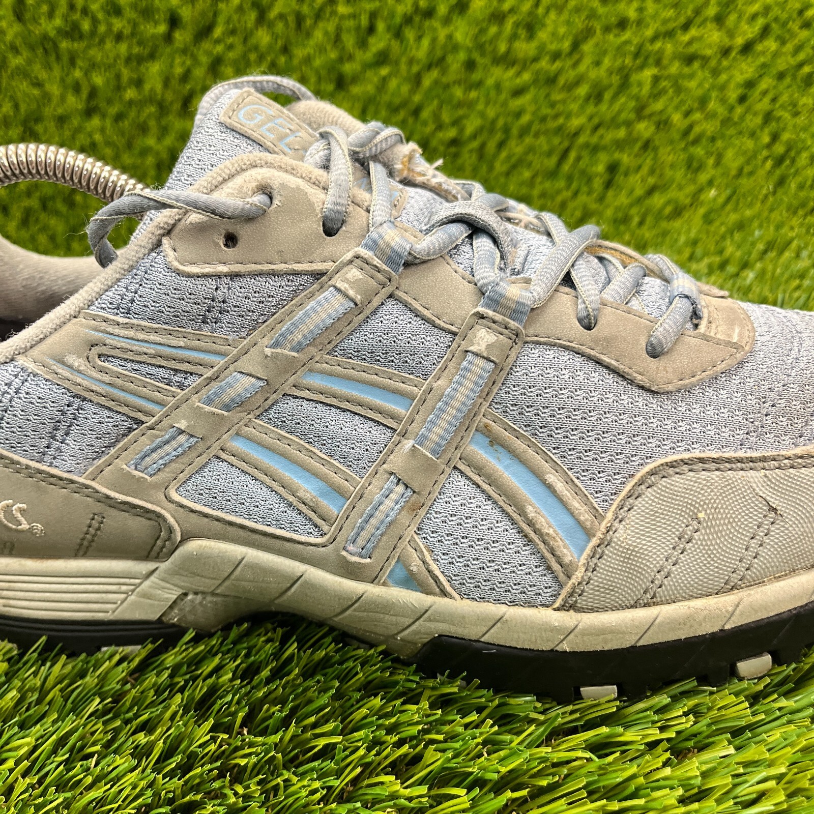 Asics Gel Yama Womens Size 10 Gray Blue Athletic Running Walking Shoes Sneakers