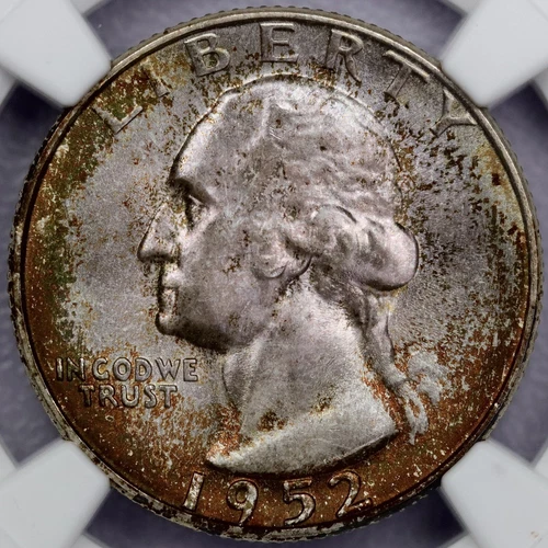 1952-S 25c Washington Quarter - NGC MS 67