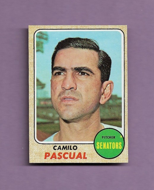 1968 TOPPS CAMILO PASCUAL BASEBALL CARD 355 NEAR MINT CONDITION